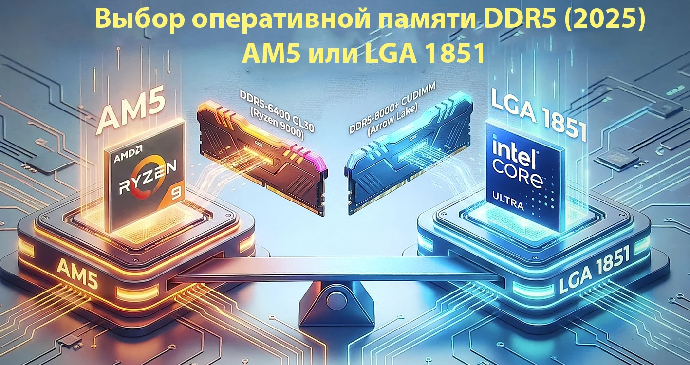 Как выбрать оперативную память DDR5 (2025): AM5 и LGA 1851
